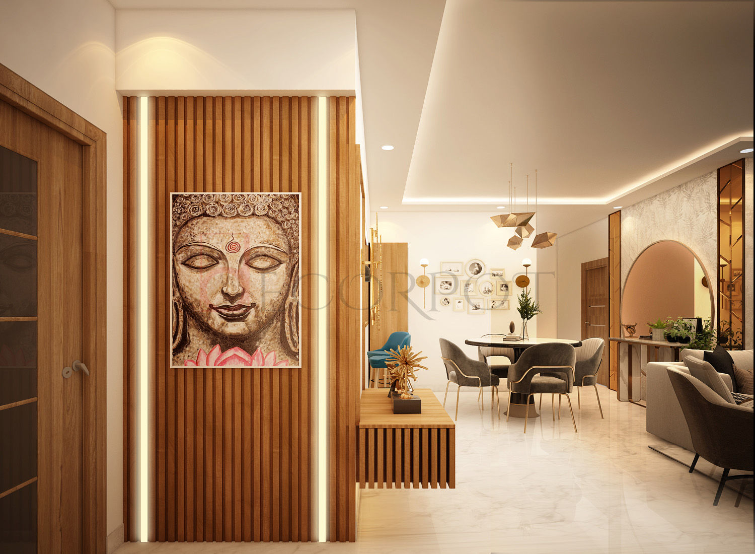 Best home interior designers in Bangalore - Foyer Interior Design Ideas
