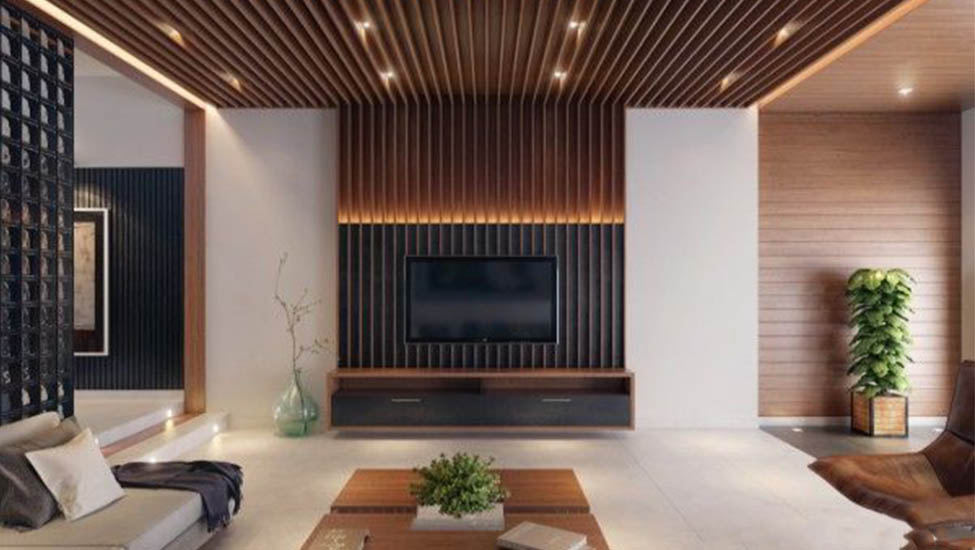 Best home interior designers in Bangalore - Modern and Trendy False Ceiling Ideas for Living Room