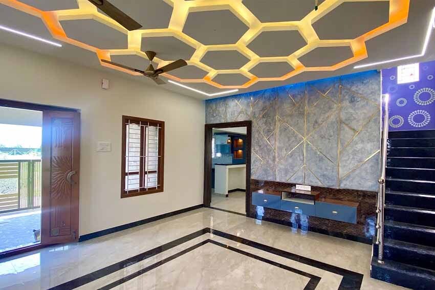 honeycomb pop ceiling design