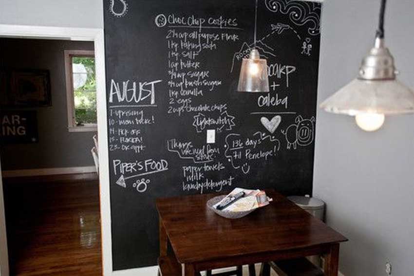 Magnetic Chalkboard Kitchen Wall Partition