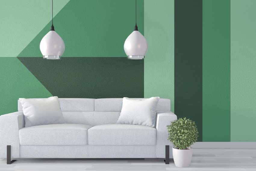 Green Colour Wall Paint Design