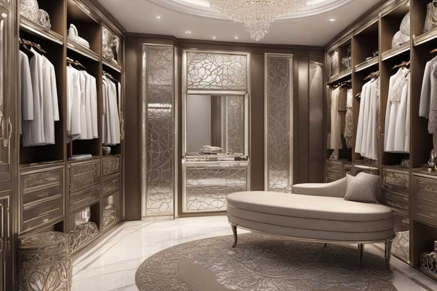 A Walk-in Wardrobe for the Penthouse Interior Design