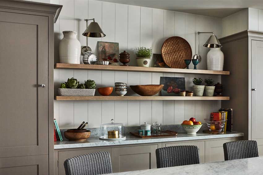 Open Shelf Theme for Kitchen Decor