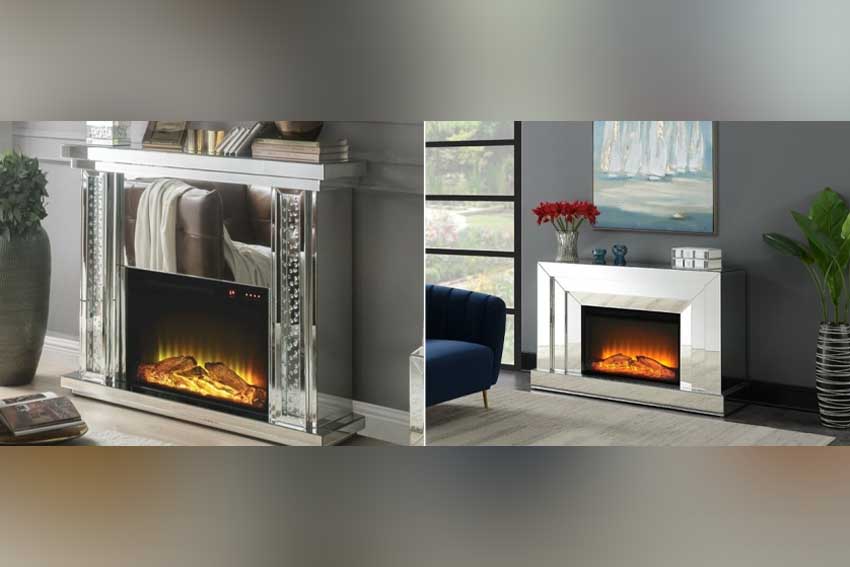 Mirrored Fireplace Surrounds