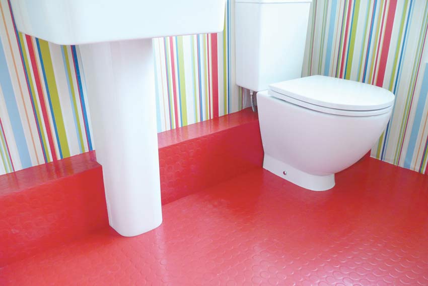Red Oxide Flooring for Bathrooms