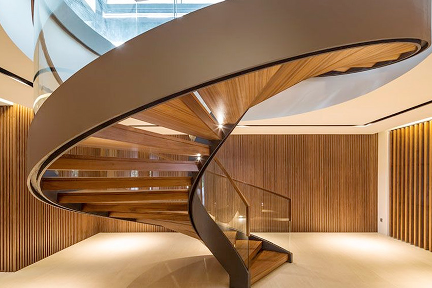 Wooden Spiral Staircase Design