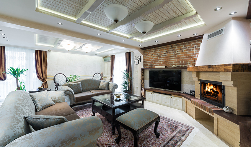 Living room false ceiling interior designers