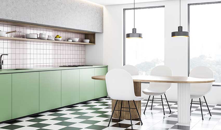 Checkerboard Patterns Marble Flooring Designs