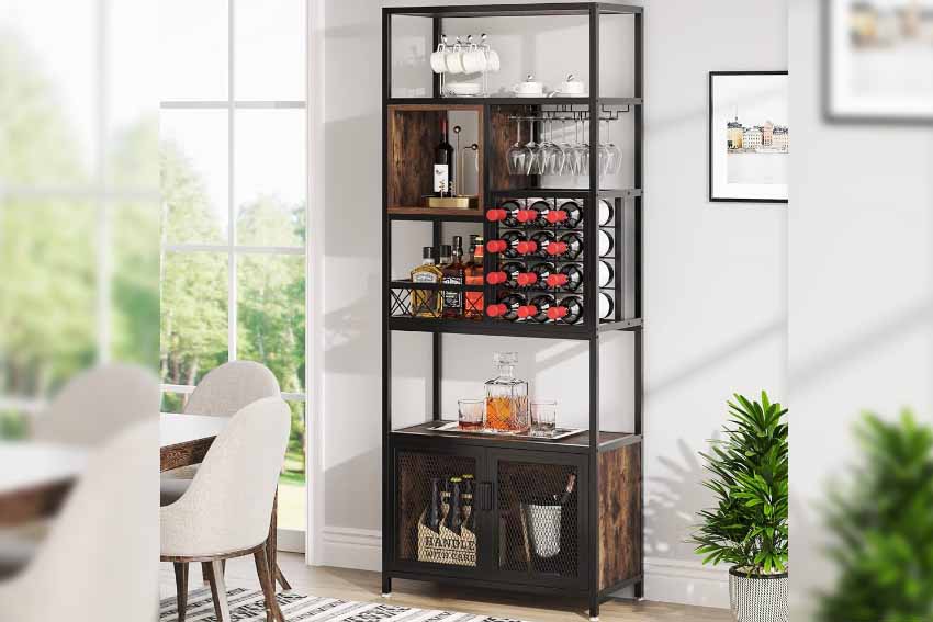 Wine Storage in Kitchen Tall Unit Design