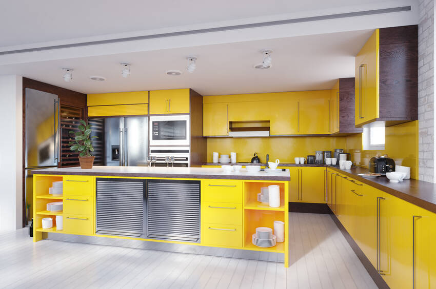 The best kitchen color schemes will be a blend of light and bright tones