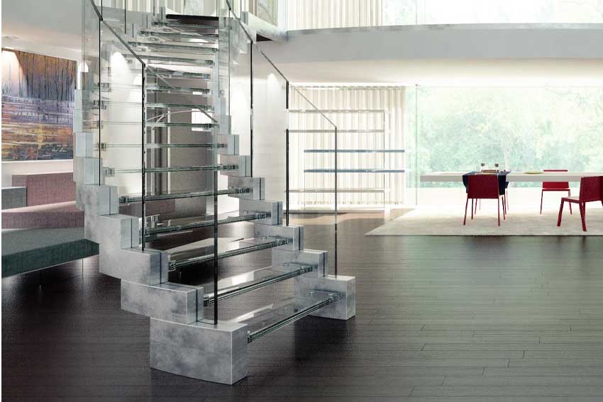 Mirrored Stair Risers