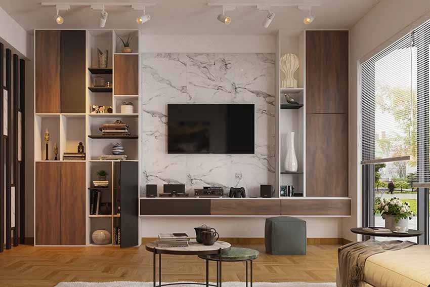 Versatile TV Wall Unit Design