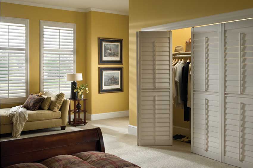 Louvered Door Wardrobe for the Master Bedroom