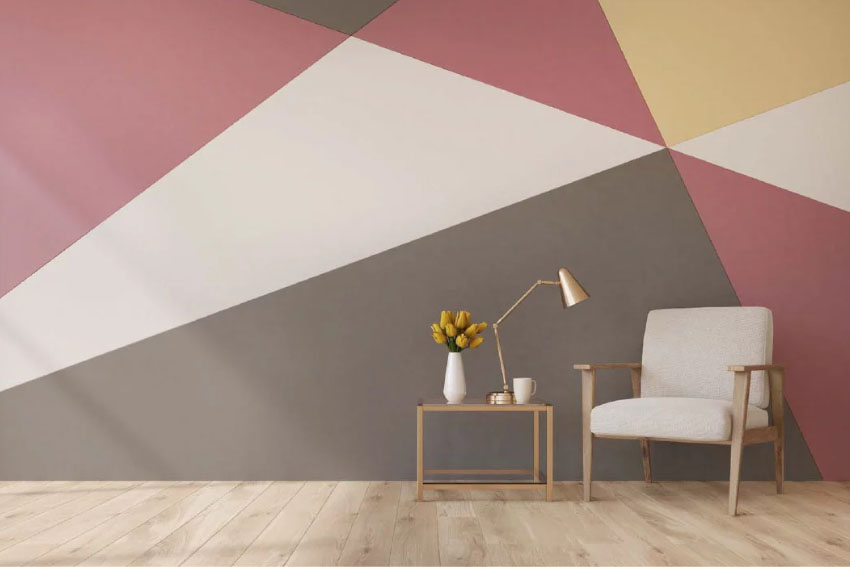 Monochromatic Wall Painting Design