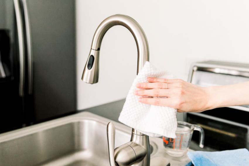 Water Spots on Stainless Steel Surfaces