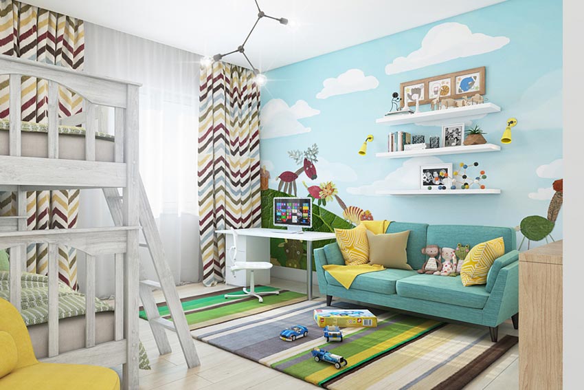 Wall Murals for Kids Bedroom Interior Design
