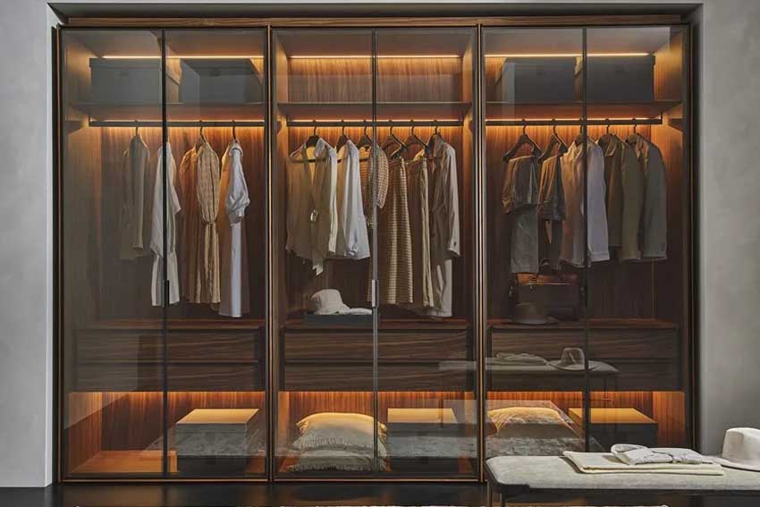 Glass Wardrobe for the Master Bedroom