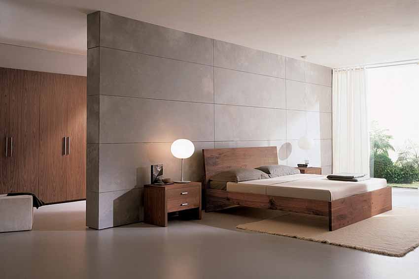 Minimal furniture for a simple bedroom