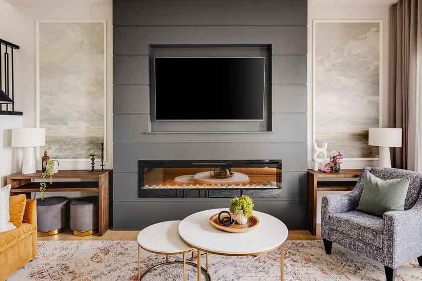 Cozy TV Wall Showcase