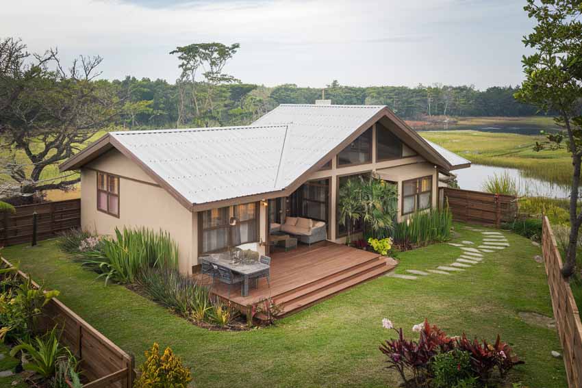 L shaped house design 
