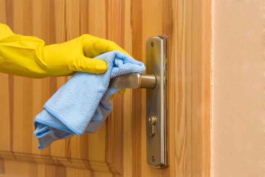 Cleaning Doors and Handles