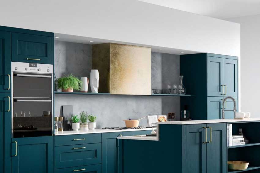 one tone simple kitchen design