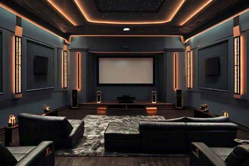 Modern Simple Home Theater Interior Designs