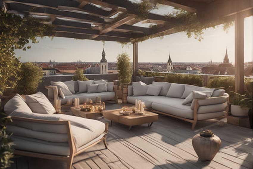 Terrace and Patio for the Penthouse Interior Design