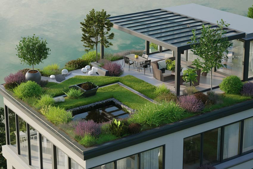 Rooftop Garden Design Layout Roof Garden Design Roof Terrace Design