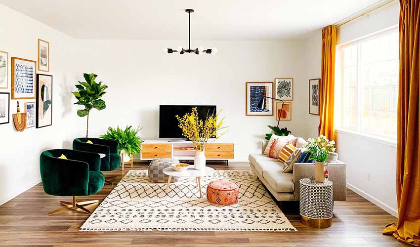 Bohemian Living Room Handmade Ideas