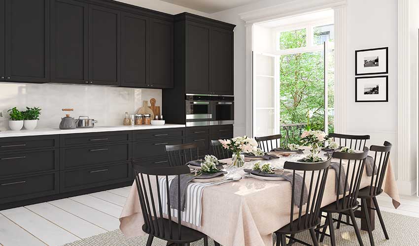 BLACK TO STAND DIFFERENT FOR YOUR MODULAR KITCHEN