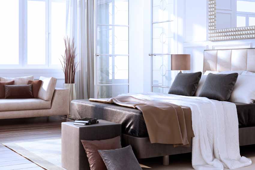 Luxurious Bedding in the Guest Bedroom