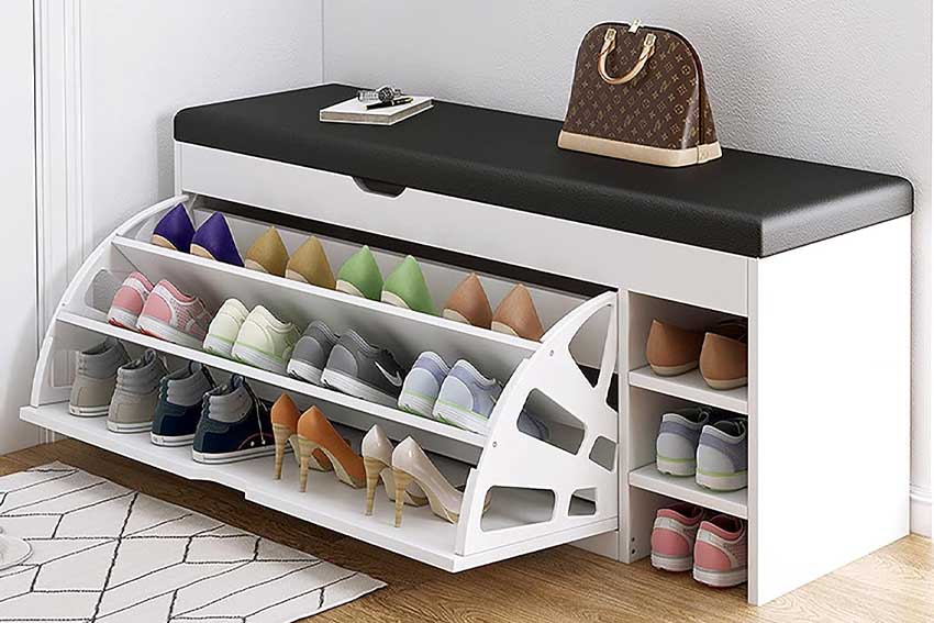Shoe Rack with a Bench
