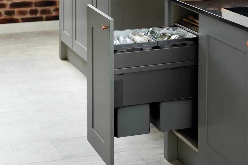 Creative Recycling Station for Kitchen Decor