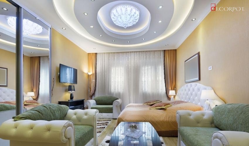 Home interior designers in Bangalore - 15 Captivating False Ceiling Designs for Your Bedroom