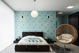 Home interior designers in Bangalore - Trendy Wall Textures Ideas for Cool and Cozy Bedrooms