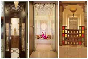 Home interior designers in Bangalore - Inspiring and Gorgeous Pooja Room Door Designs for Your Home