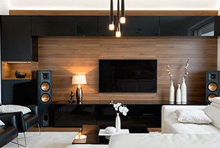 Home interior designers in Bangalore - Modern TV Unit Designs with Storage Inspiration Ideas