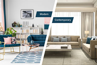 Home interior designers in Bangalore - Modern Design vs Contemporary Design Everything to Know