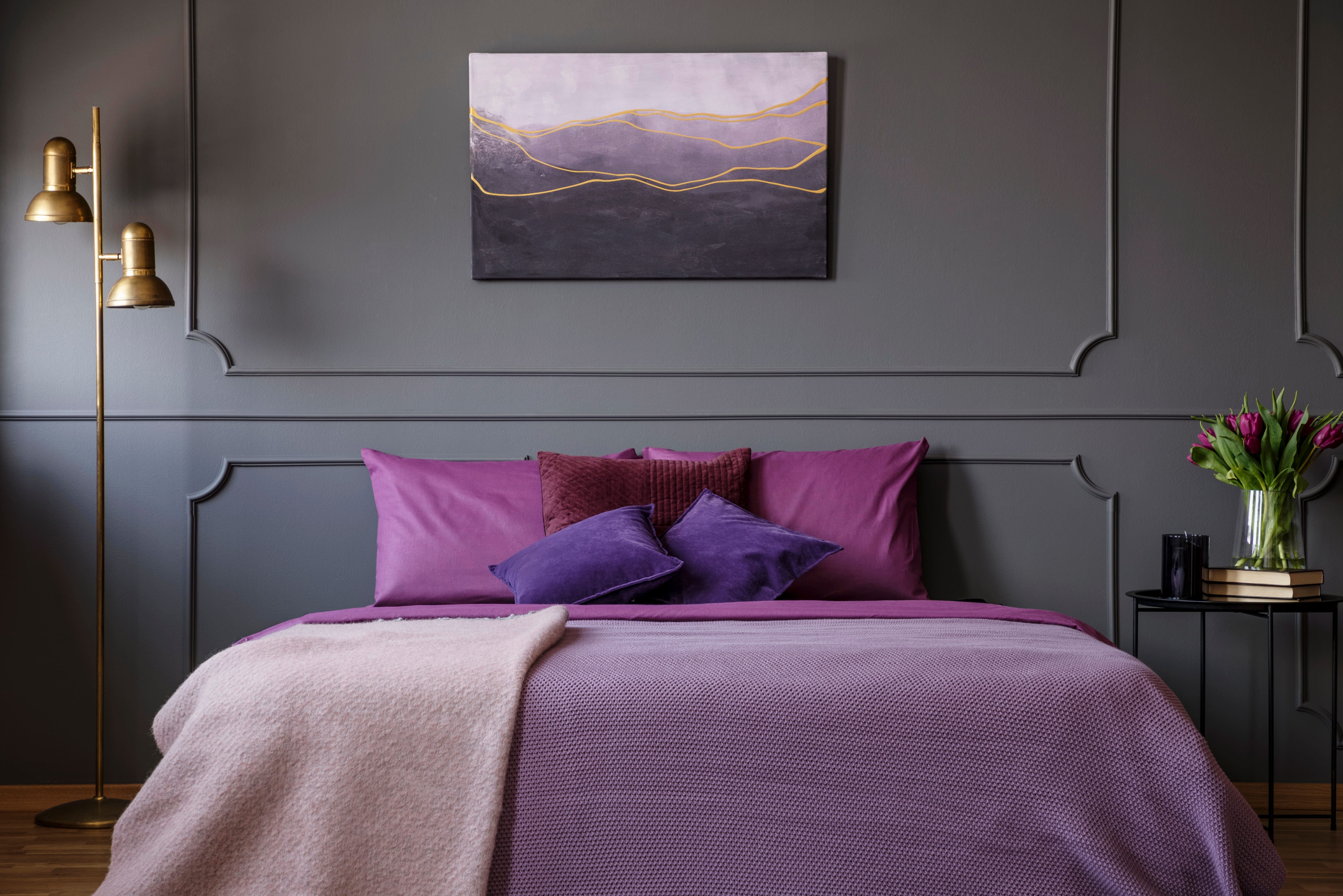 Home interior designers in Bangalore - Exploring Mesmerizing Purple Two-Colour Combinations for Your Bedroom Interiors
