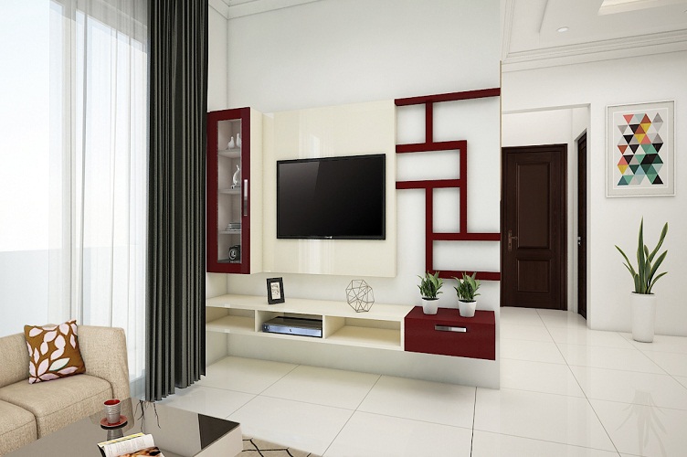 Interior Design Firm In Indiranagar-Living-Room 3BHK, Bangalore